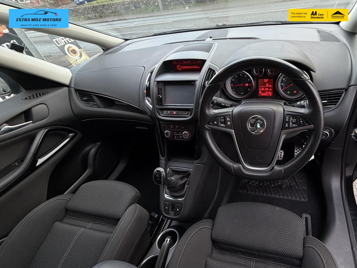 Vauxhall Zafira Tourer 1.4i Turbo SRi MPV 5dr Petrol Manual Euro 6 (140 ps)